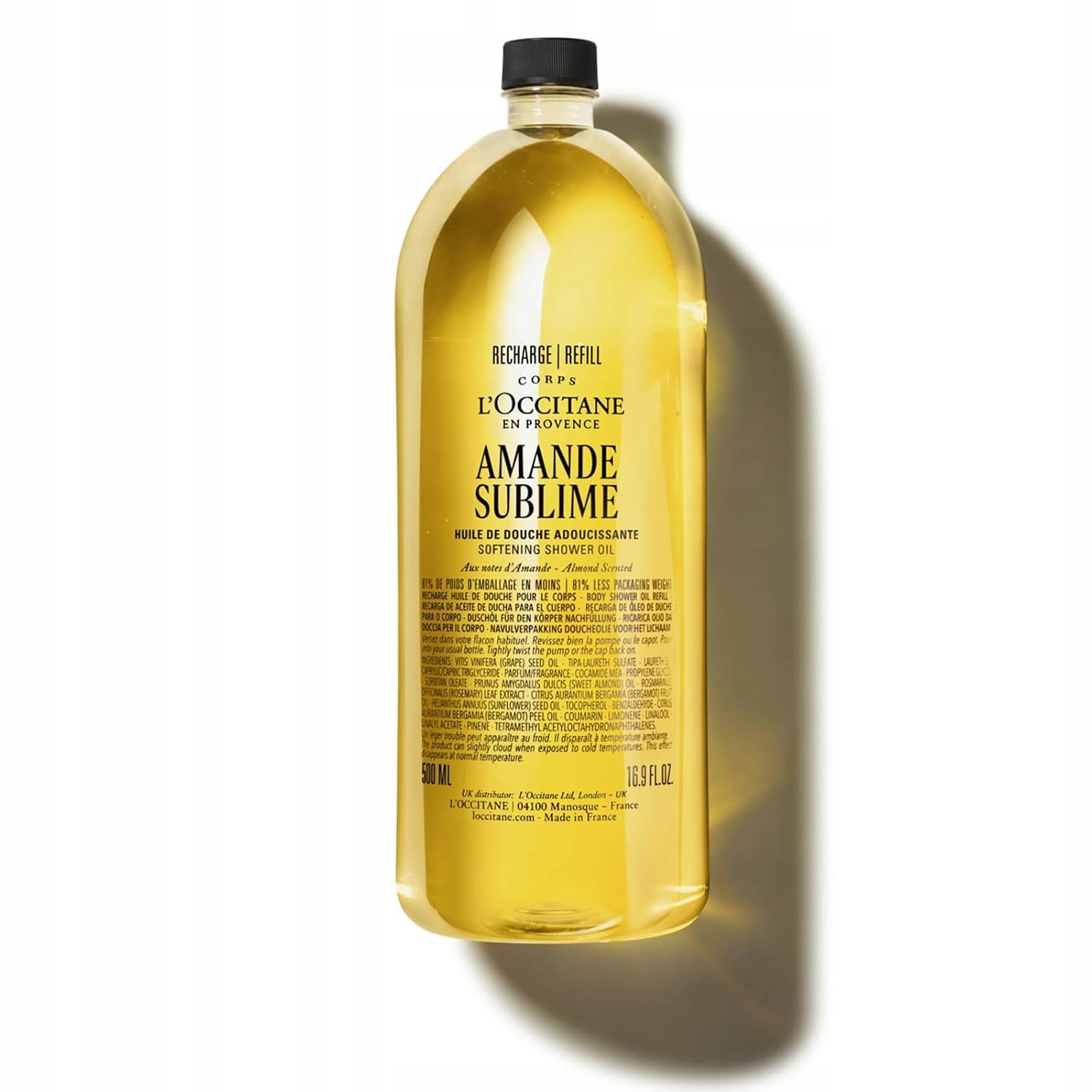 L'Occitane en Provence Amande Sudlime Olejek pod prysznic Wkład 500ml