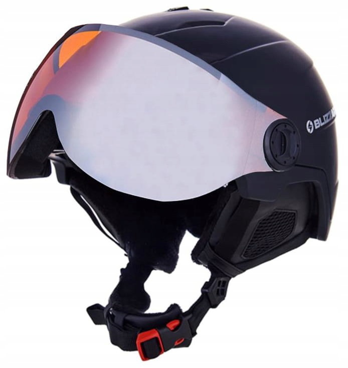 Lyžařská přilba s sklem Blizzard Double Visor 220101 černá 60-63