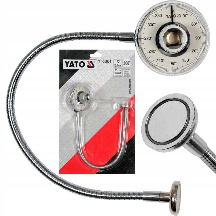Yato Kątomierz Klucza Dynamometrycznego 1/2 Z Magnesem