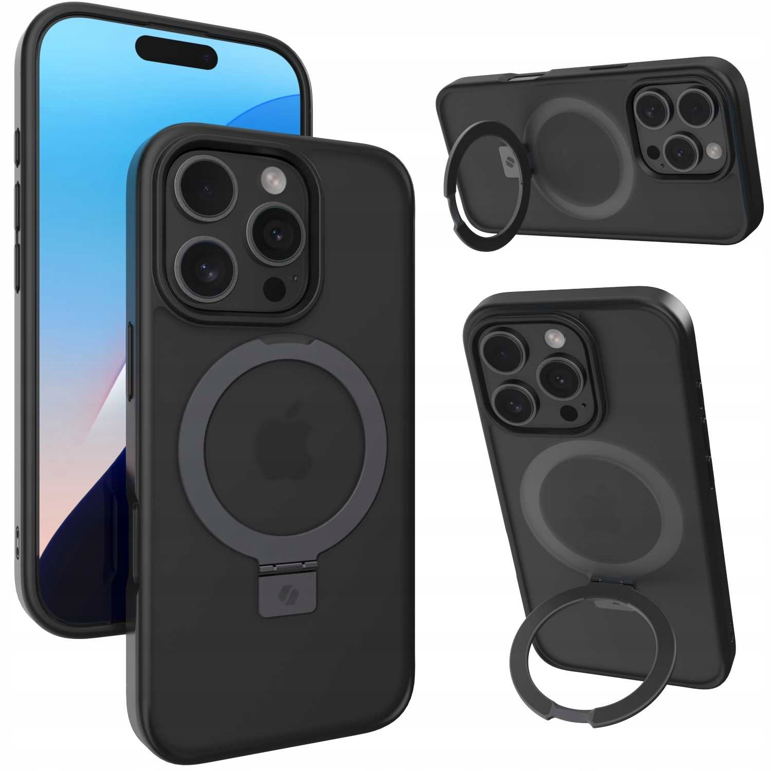 Spacecase Ring Pro Mag pouzdro pro iPhone 16 Pro, černé