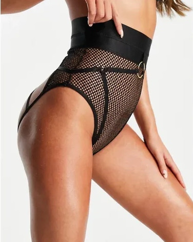 Sexy Vysoké Kalhotky Síťovina Hunkemoller 36 S