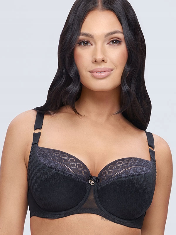Polovyztužená krajková podprsenka Trinity K24 černá Dalia 95E