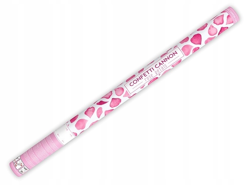 Tuba strzelająca konfetti 80cm płatki róż różowe EAN (GTIN) 5901157433039