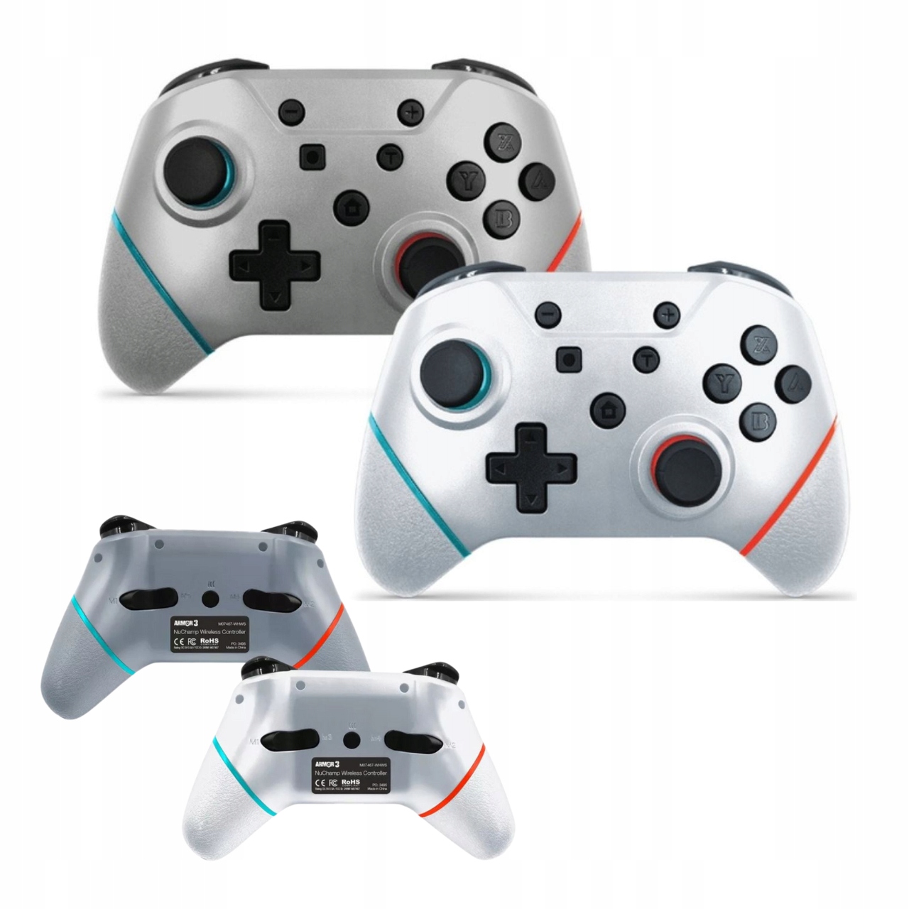 Zestaw 2X Nintendo Switch Pad Bezprzewodowy Kontroler Do Gier ARMOR3
