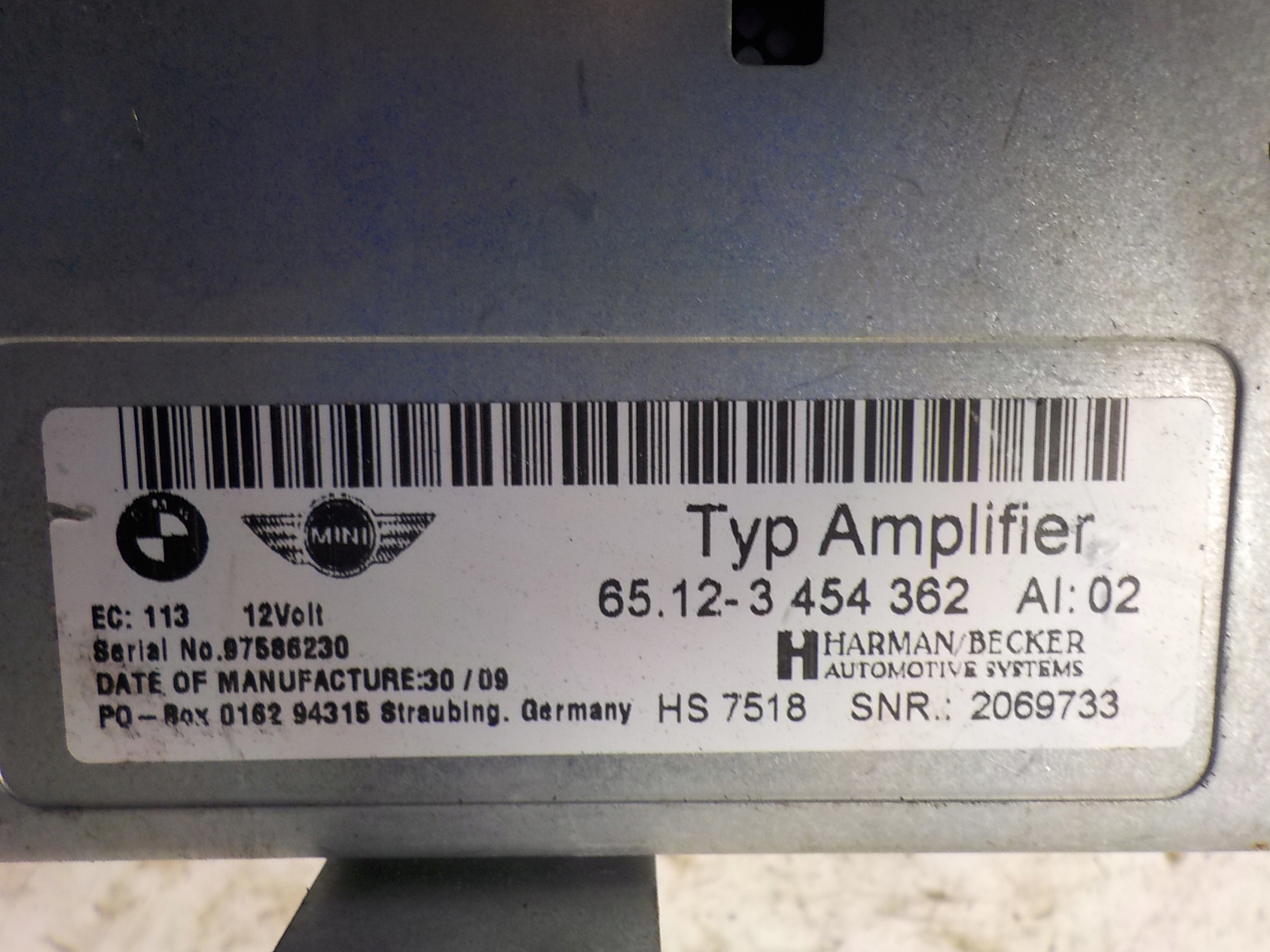 MINI amplifier RADIA 65.12-3454362 3454362