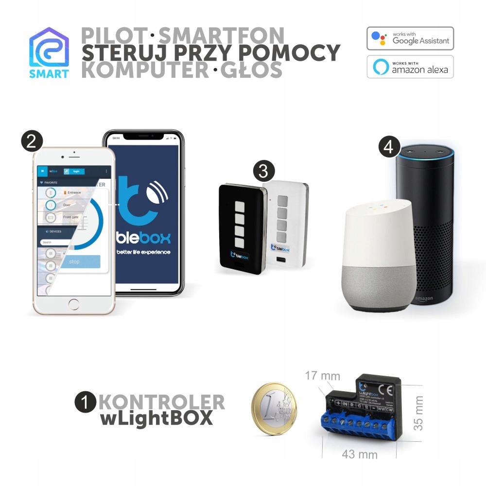 Oświetlenie Oprawa najazdowa LED RGB+CCT do kostka brukowa Polbruk 24x12 Liczba punktów światła 1