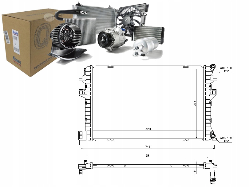 Nissens Chladič Motoru 5Q0121251EJ