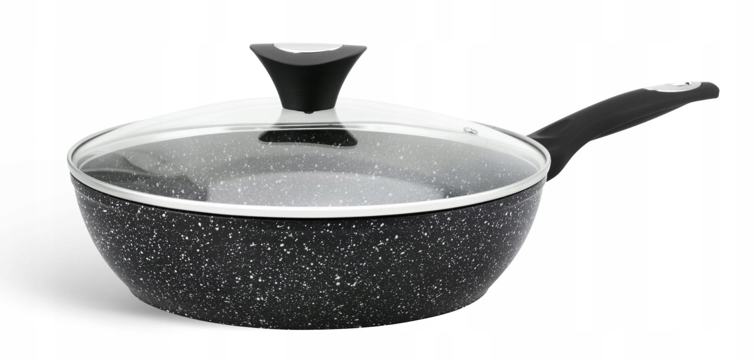 ZESTAW GARNKÓW GRANITOWYCH PATELNIA NOŻE EDENBERG Typ powłoki marmurowa