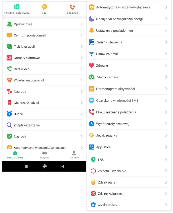 SMARTWATCH DLA DZIECI 4G LTE GPS WIFI PL MENU KAM Model inny