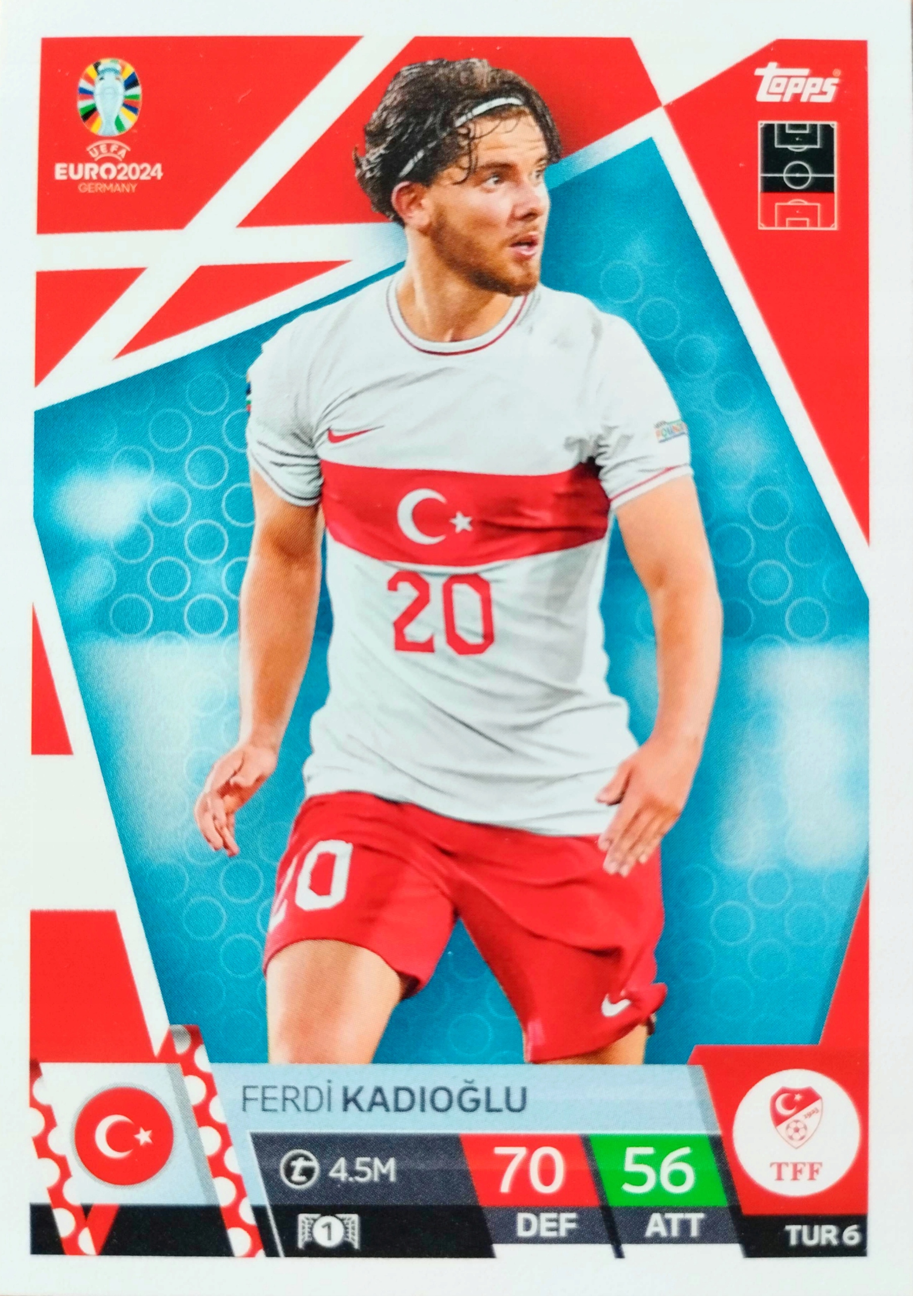 Euro 2024 Topps Match Attax Tur 6 Ferdi Kadioglu Turcja