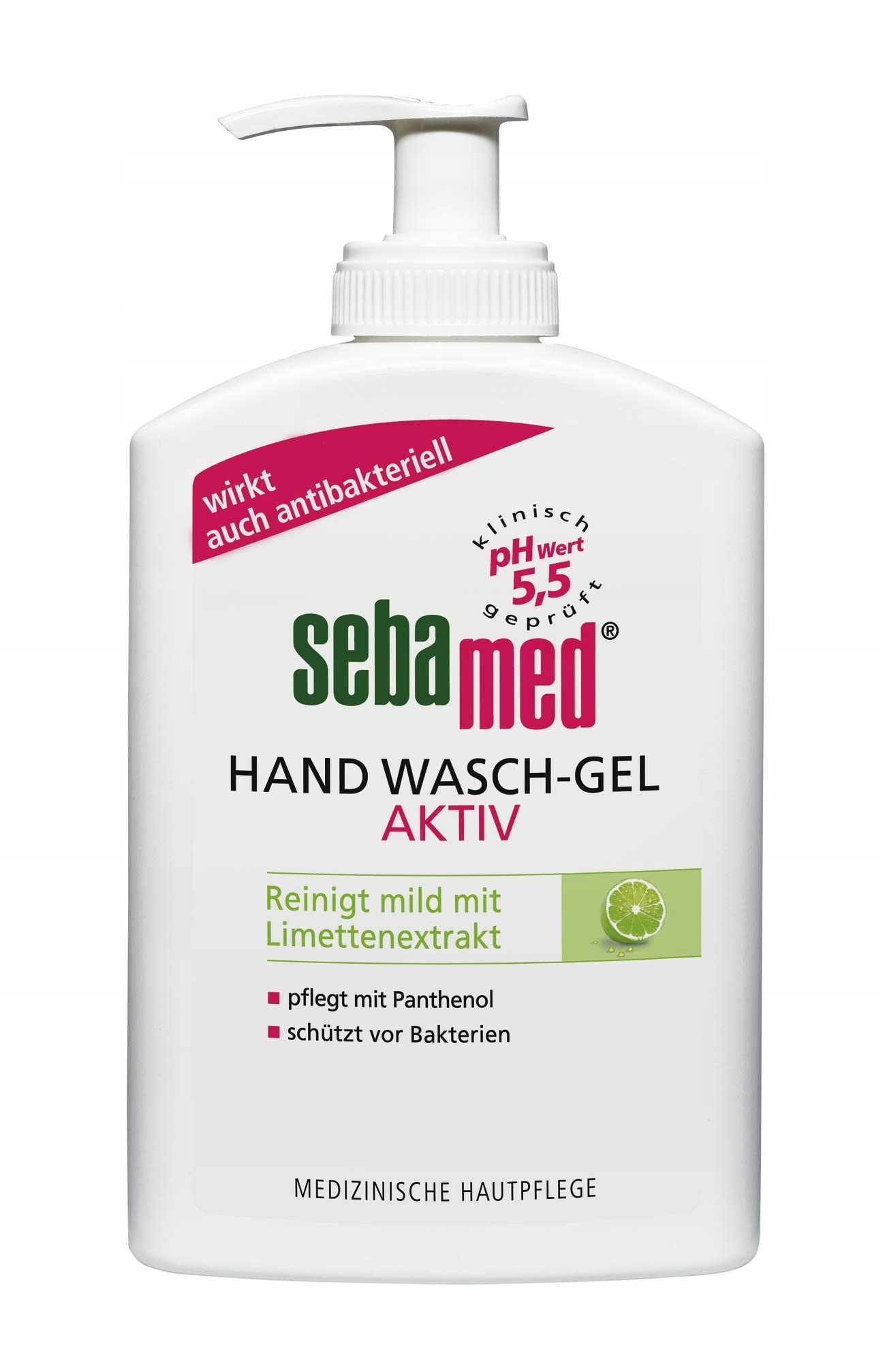Tekuté mýdlo Sebamed Gel na mytí rukou Aktiv 300 ml jemně myje a ošetřuje
