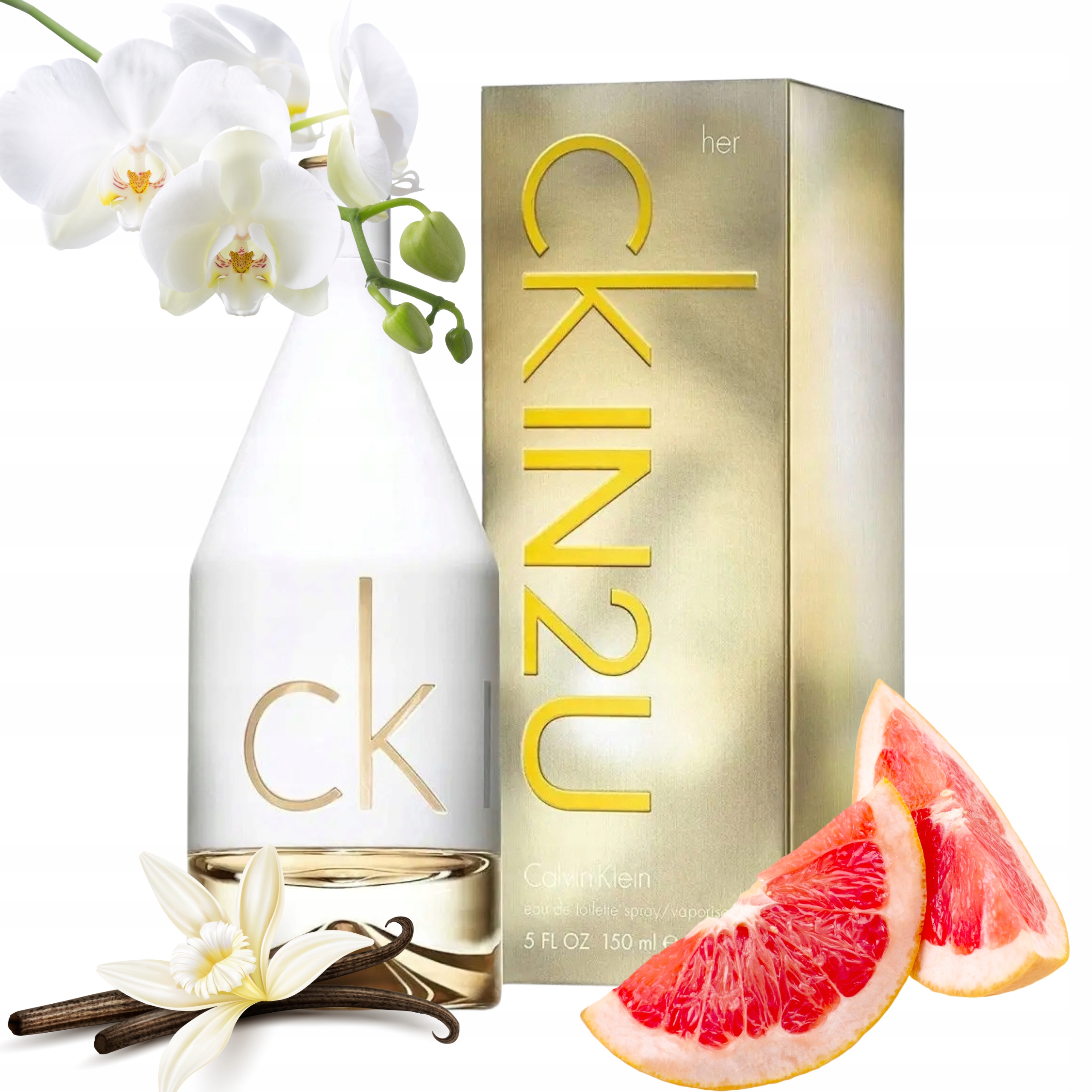 Perfumy Damskie Calvin Klein Ck IN2U Her 150ML woda toaletowa Edt