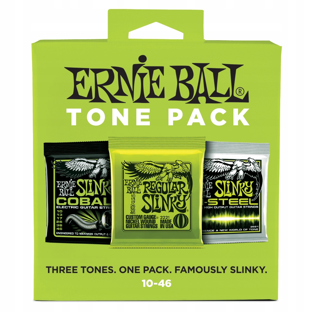 Struny pro elektrickou kytaru Ernie Ball 3331 10-42 Různé série 3 sady