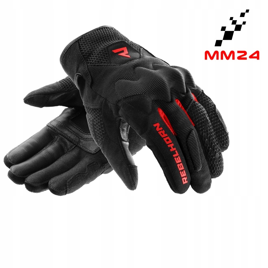 Rękawice Motocyklowe Rebelhorn Core Krótkie Miejskie Letnie Przewiewne L