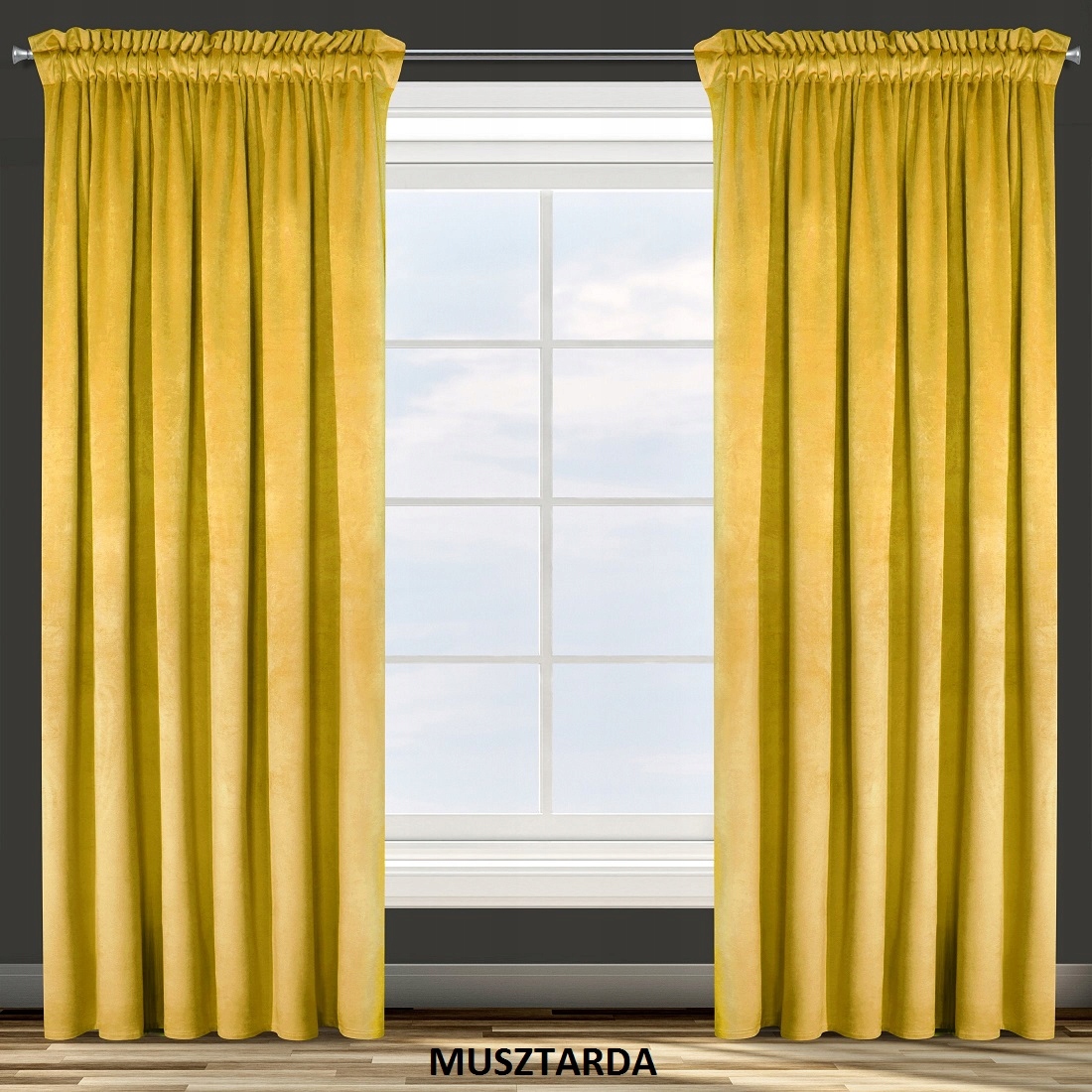 ZASŁONY GOTOWE 135X270 ROSA WELUR VELVETOWE D91 Szerokość produktu 135 cm