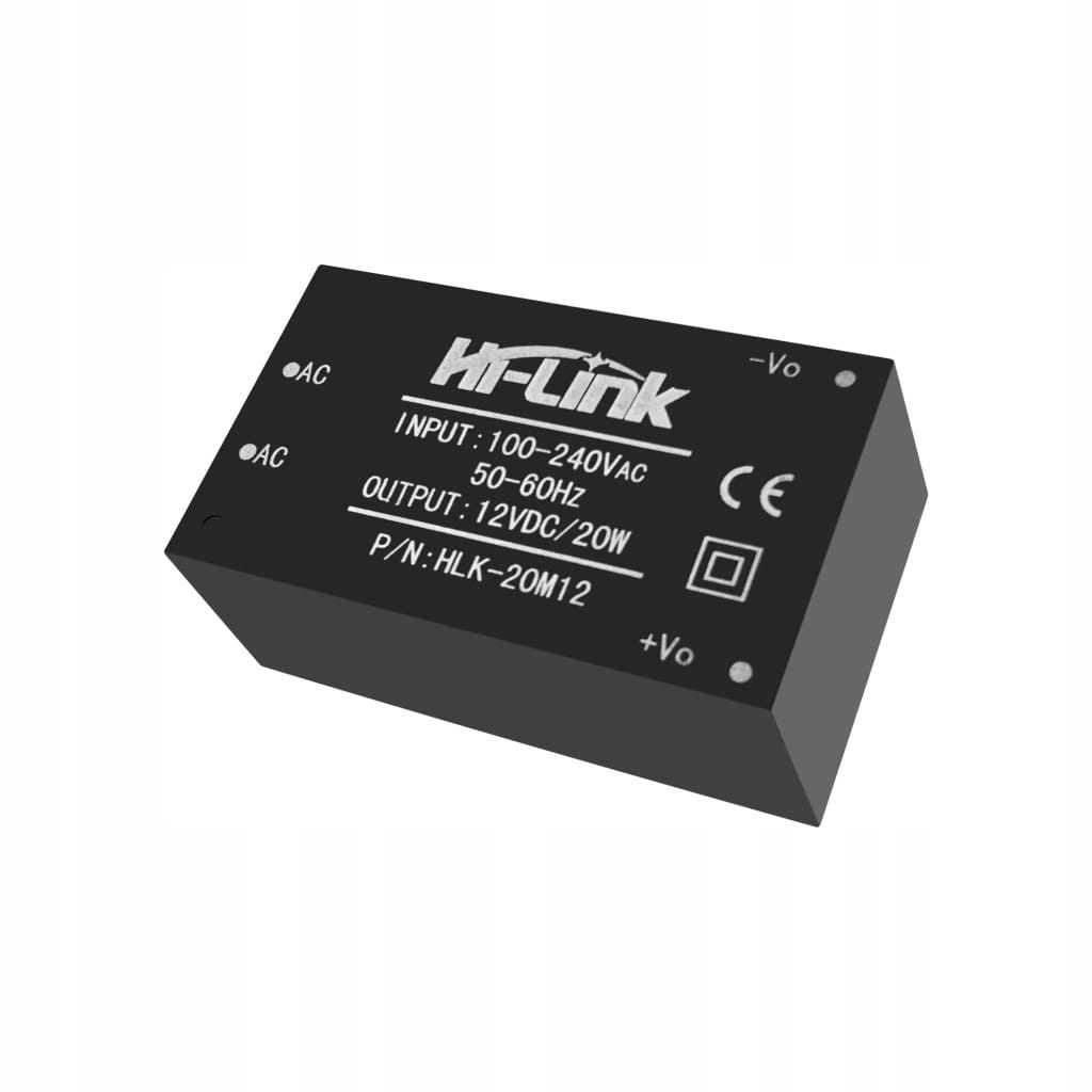 

HLK-20M12 Zasilacz 240V 12V 1600mA do druku
