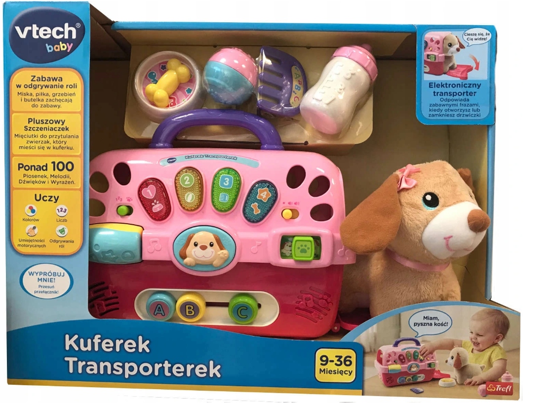 Vtech Interaktywn KUFEREK TRANSPORTEREK Z PIESKIEM