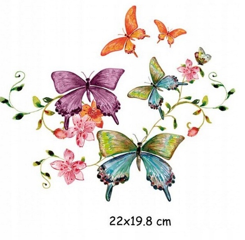 TERMO NAKLEJKA APLIKACJA NAPRASOWANKA MOTYLE MT-21 Marka inny