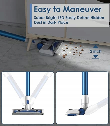 Bezprzewodowy Odkurzacz Pionowy ORFELD VC818 MOCNY Zasilanie akumulatorowe