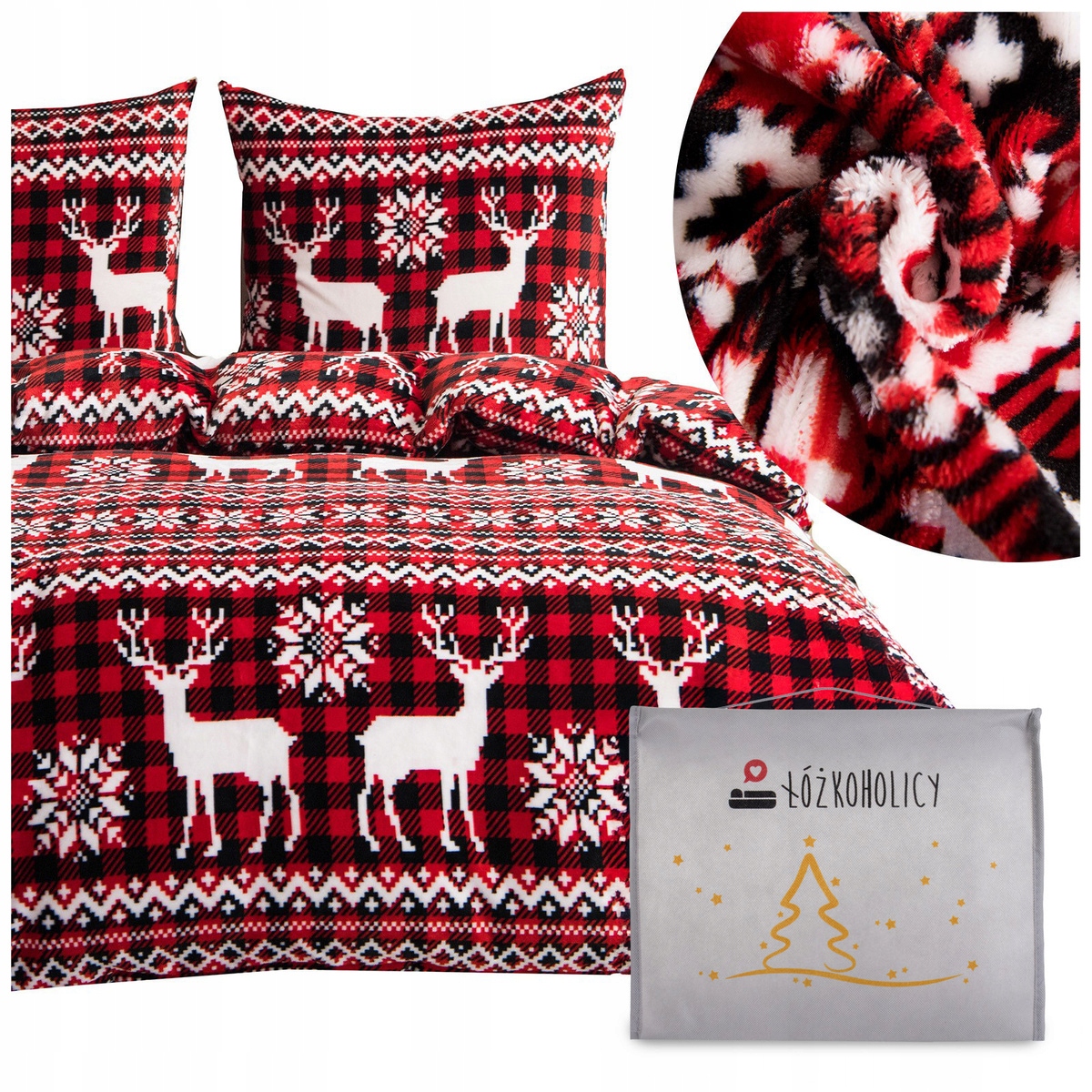 Posteľná Bielizeň 200x220 3 dielov z mikrovlákna Plyšová na zimu medvedík Martino