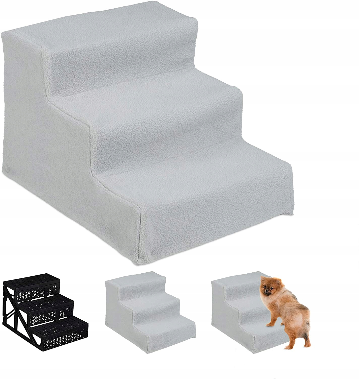 Levně Schody pro psa Relaxdays 3 30 cm 32 kg