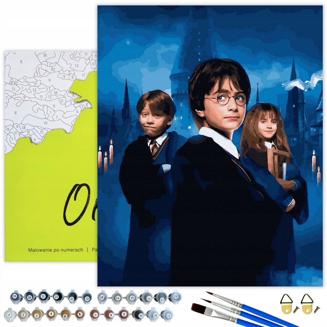 Malování Podle Čísel Harry Potter Obrazy na malování S Rámem 40x50 cm