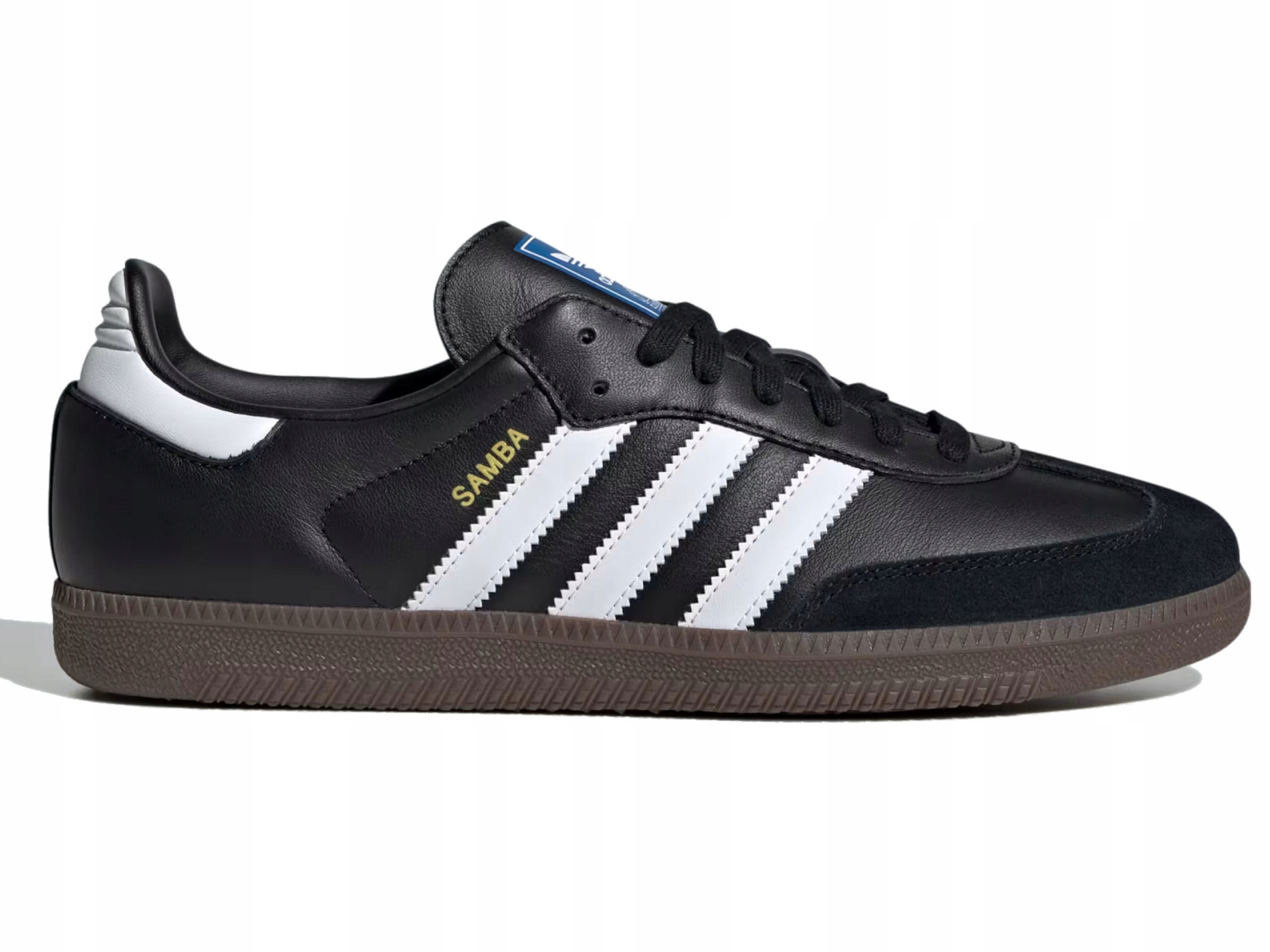 Boty Adidas Samba Og B75807 sportovní tenisky černé kožené módní 43,3