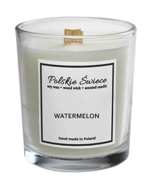 

Watermelon- Świeca sojowa z drewnianym knotem