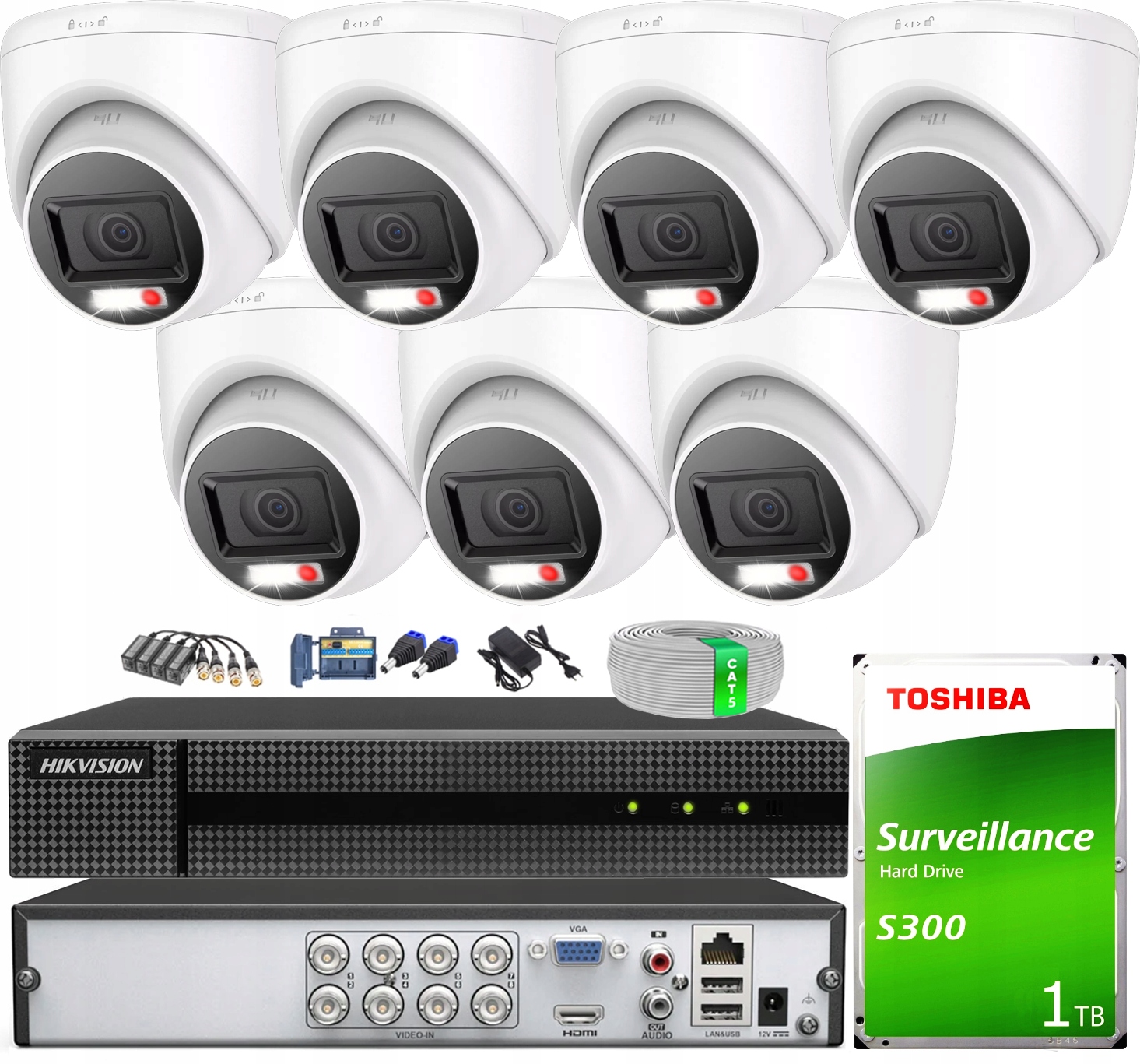 Sada pro monitorování domu 8MPx 7 kamer TVI-T8M-20DL Hilook od společnosti Hikvision