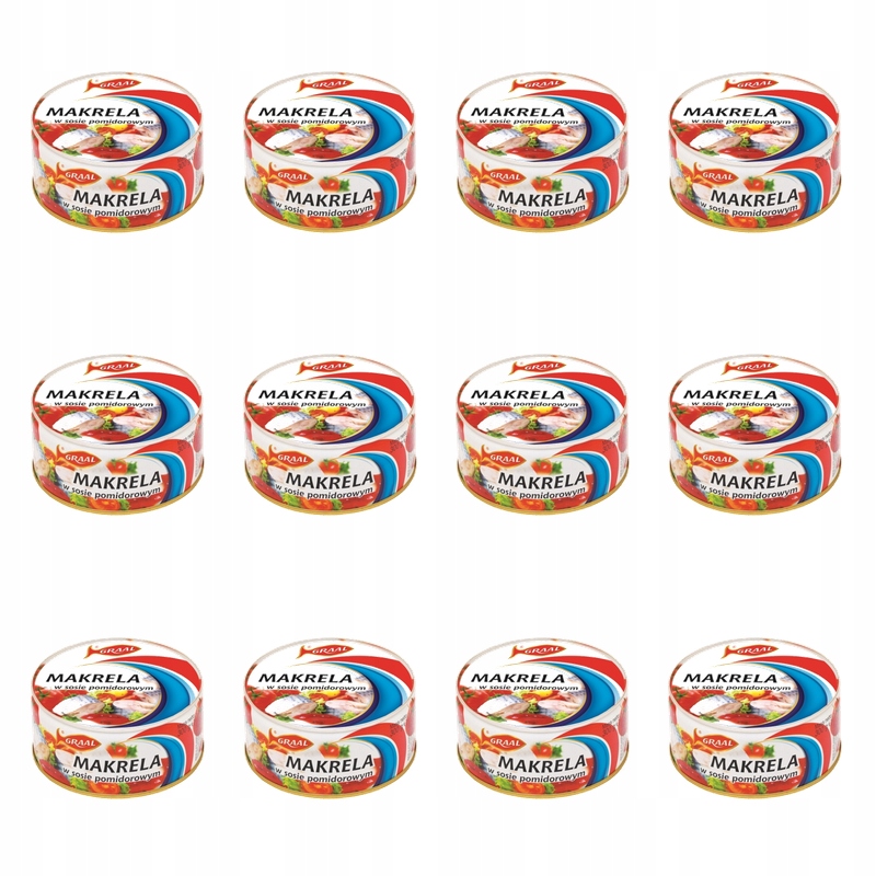 Graal Makrela w sosie pomidorowym 300 G X12