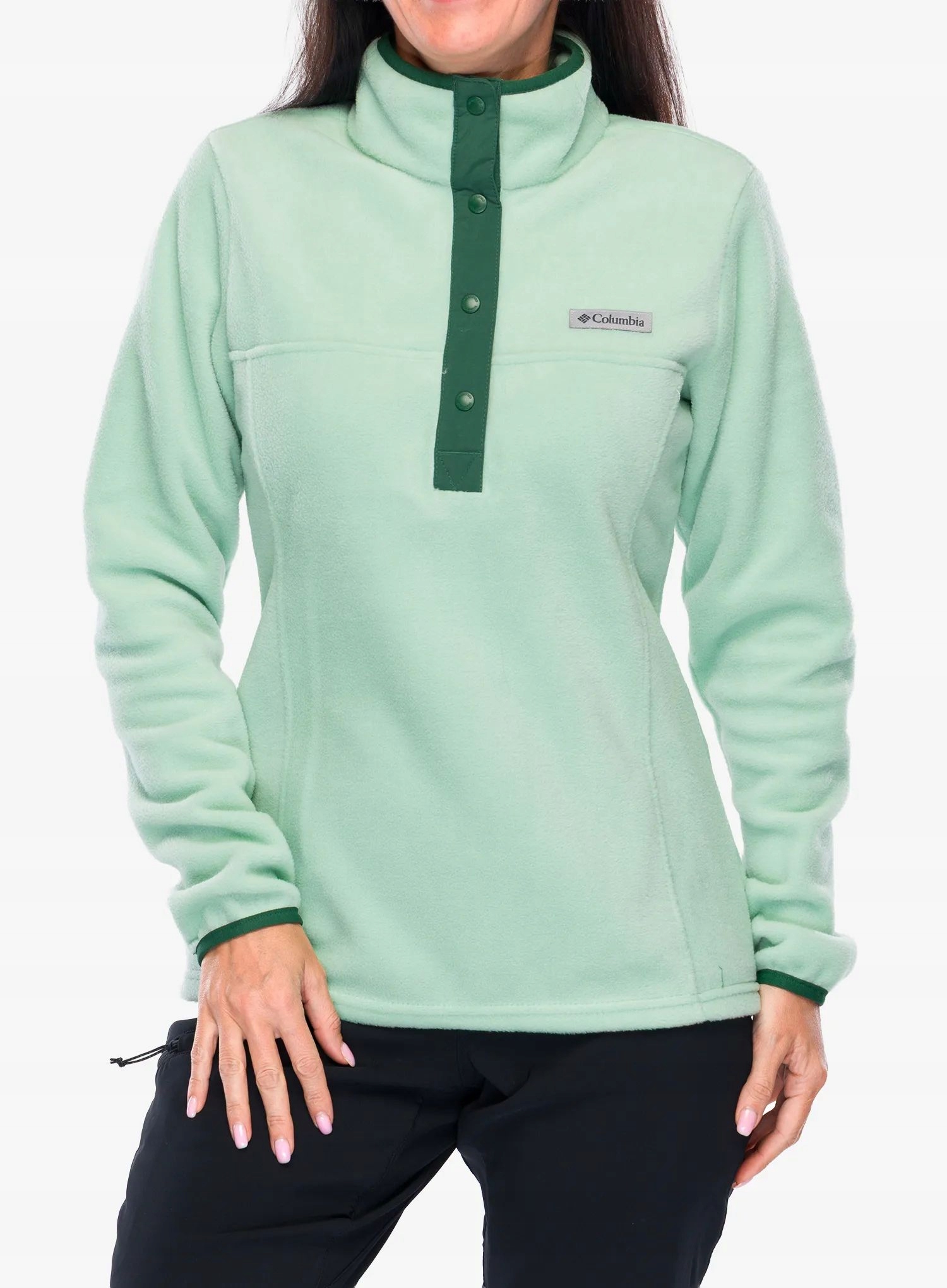 Dámská bez kapuce Mikina Columbia Benton Springs Half Snap Po II mátová Xs