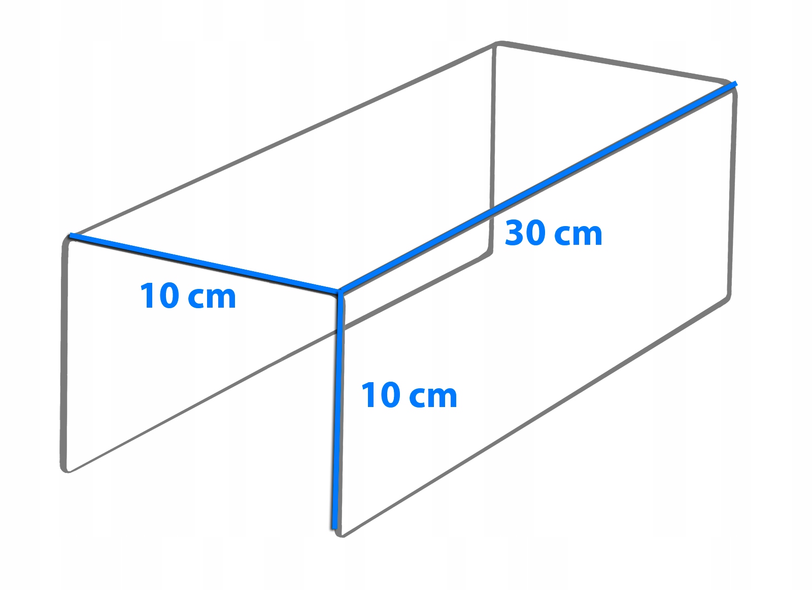 

Stojak Podstawka Ekspozytor Stopień Plexi 30/10 cm