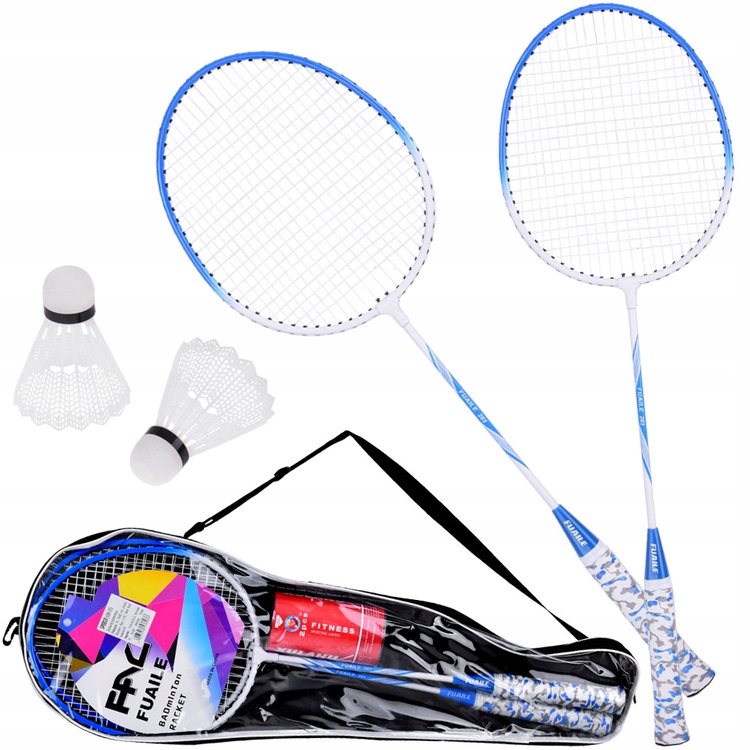 Kompletny zestaw do gry w Badminton Paletki 2 x lotki etui SP0819