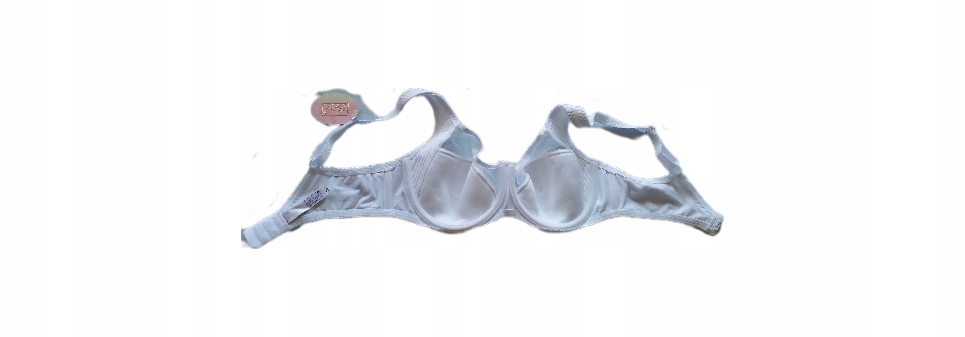 Biustonosz 100H biały półusztywniany Anfen stanik gładki Kolor biały