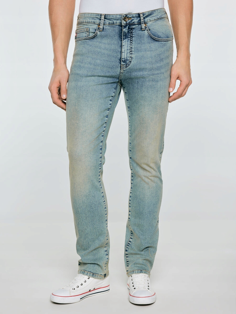 Big Star Pánské džíny přiléhavé modré Terry High Waist 185 36/32