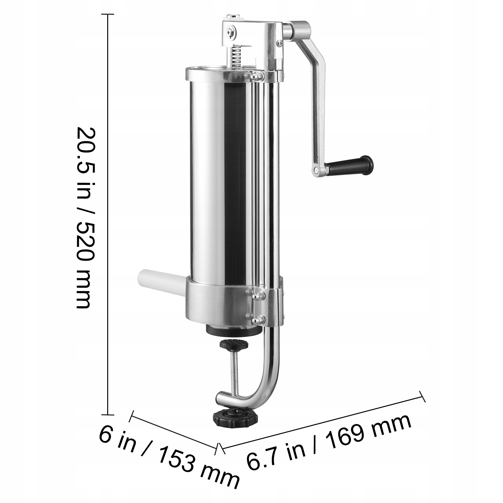 VEVOR Nadziewarka 3kg Do Kiełbas Nabijarka Do Demontażu I Czyszczenia Marka Vevor