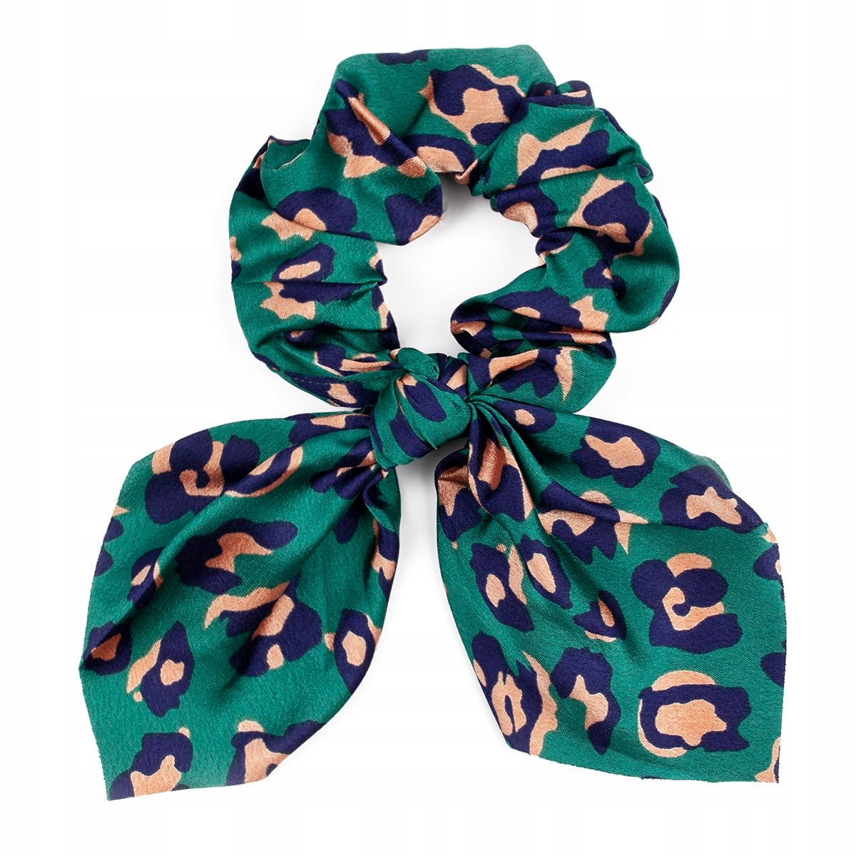

Gumka Do Włosów panterka Scrunchie frotka Zielona