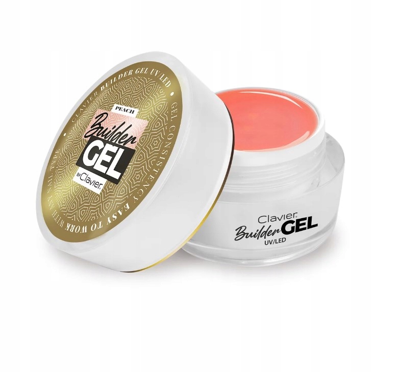 Żel Budujący Do Przedłużania Paznokci Clavier 10g PEACH