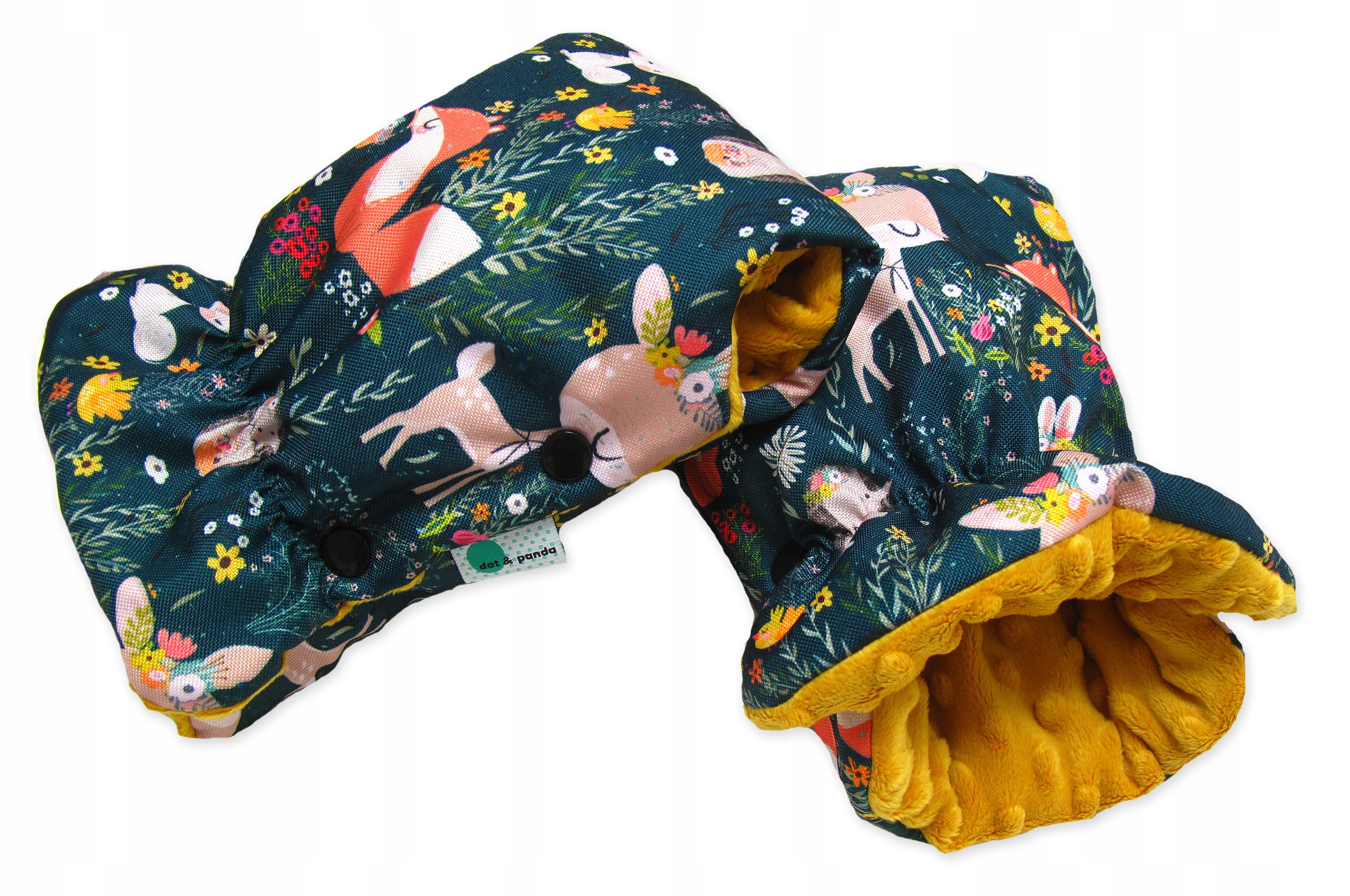 RĘKAWICZKI do wózka MINKY__ WODOODPORNE __ PREMIUM