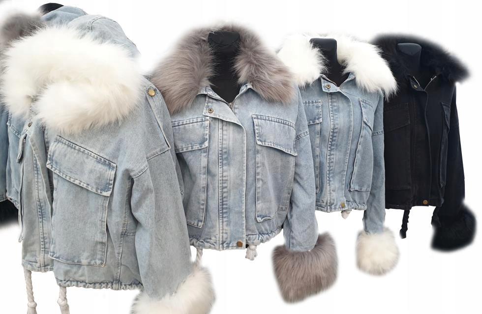 

Kurtka Jeansowa Z Futerkiem Katana Futerko Miś M/L