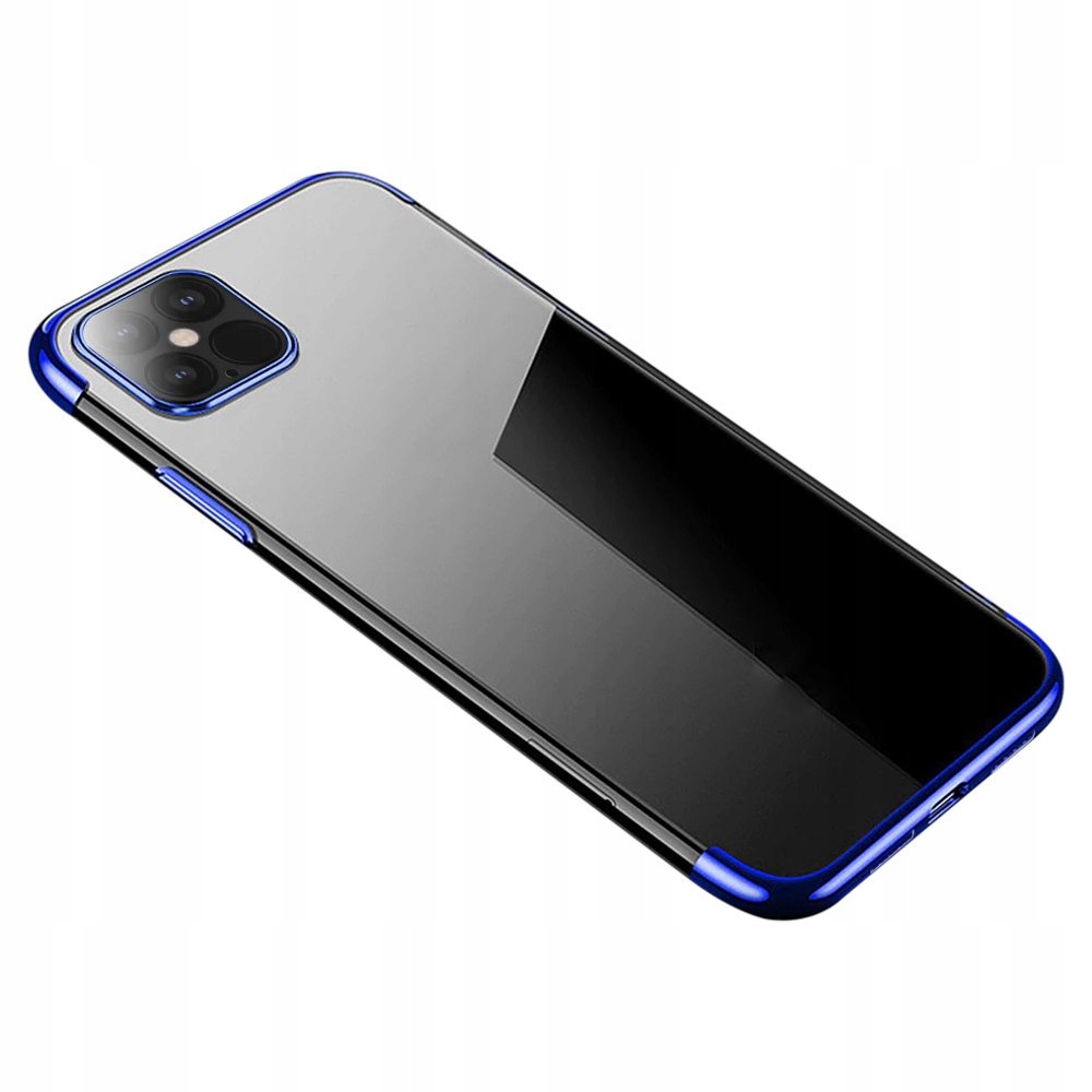 

Żelowe Etui Z Ramką do iPhone 12 Pro Max niebieski