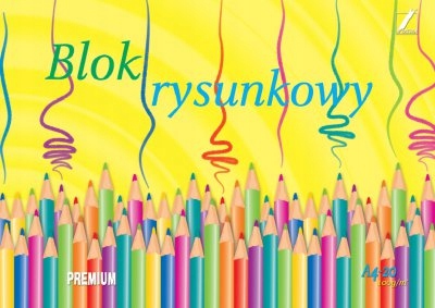 

Blok rysunkowy A4/20 Kreska Biały Premium 100g/m2