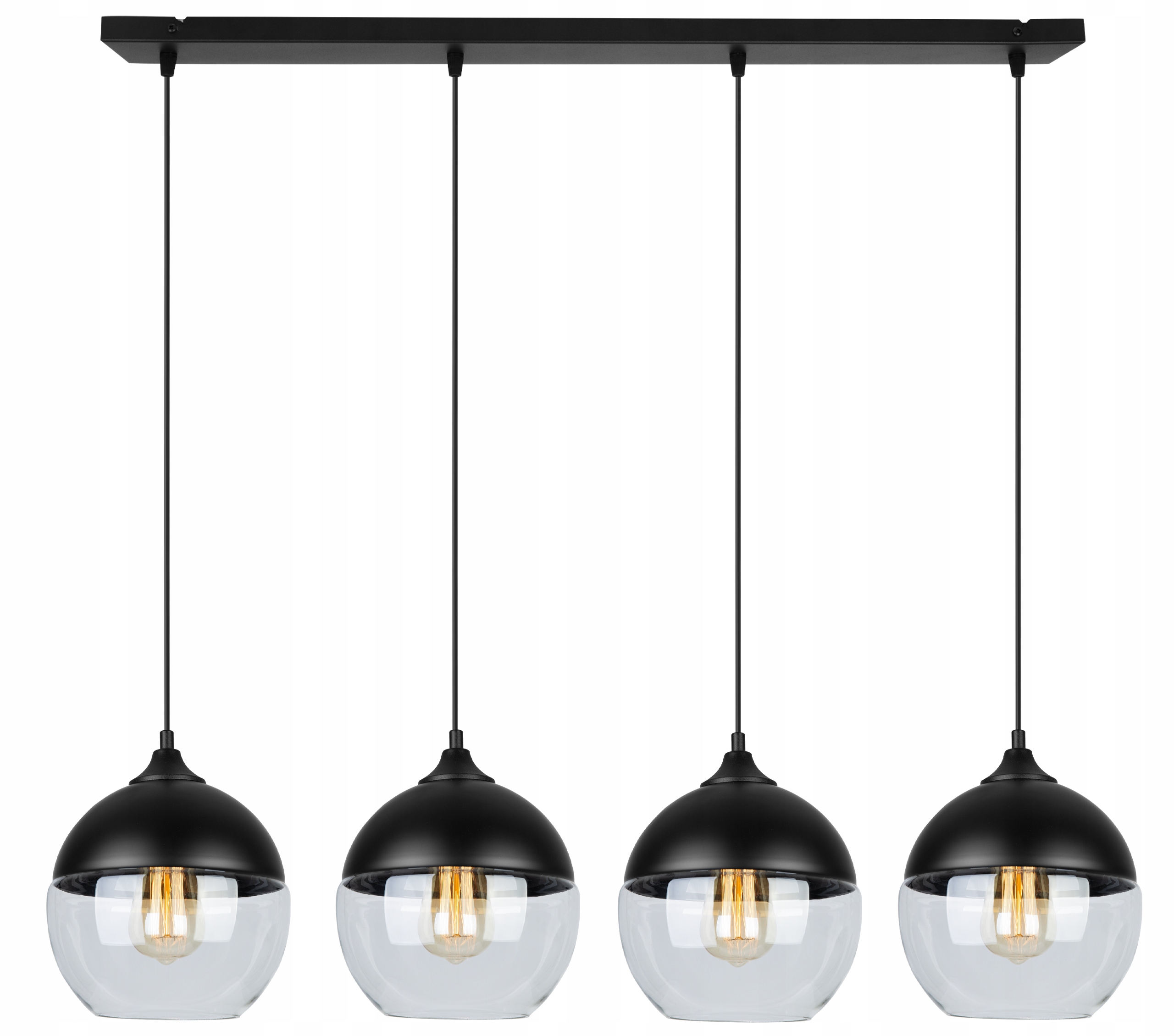 

Lampa Sufitowa Wisząca Plafon Szklany Klosz Led
