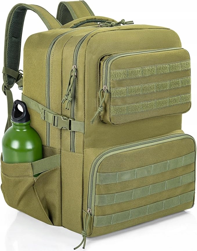 Wojskowy plecak taktyczny Turystyczny Survival zielony 45L