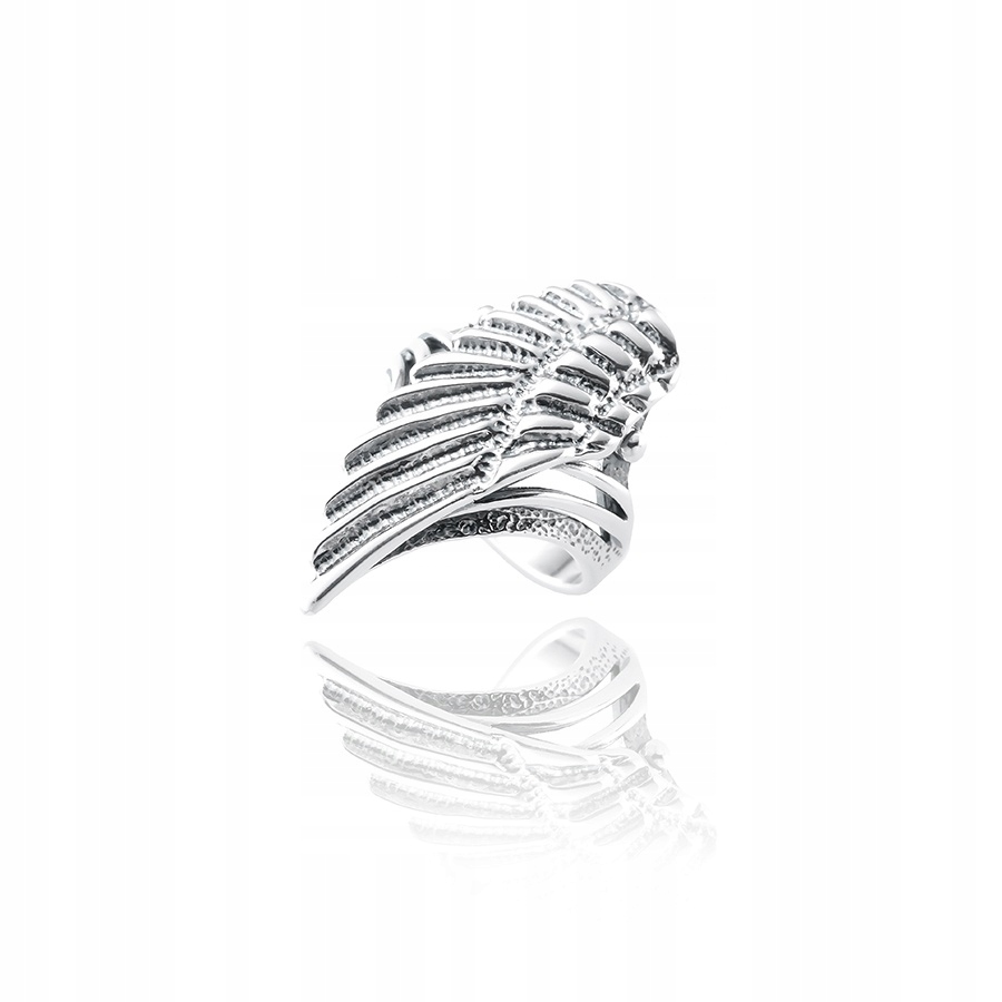 Pierścionek srebrny pr. 925 Skrzydło Anioła Piękny i r. 27