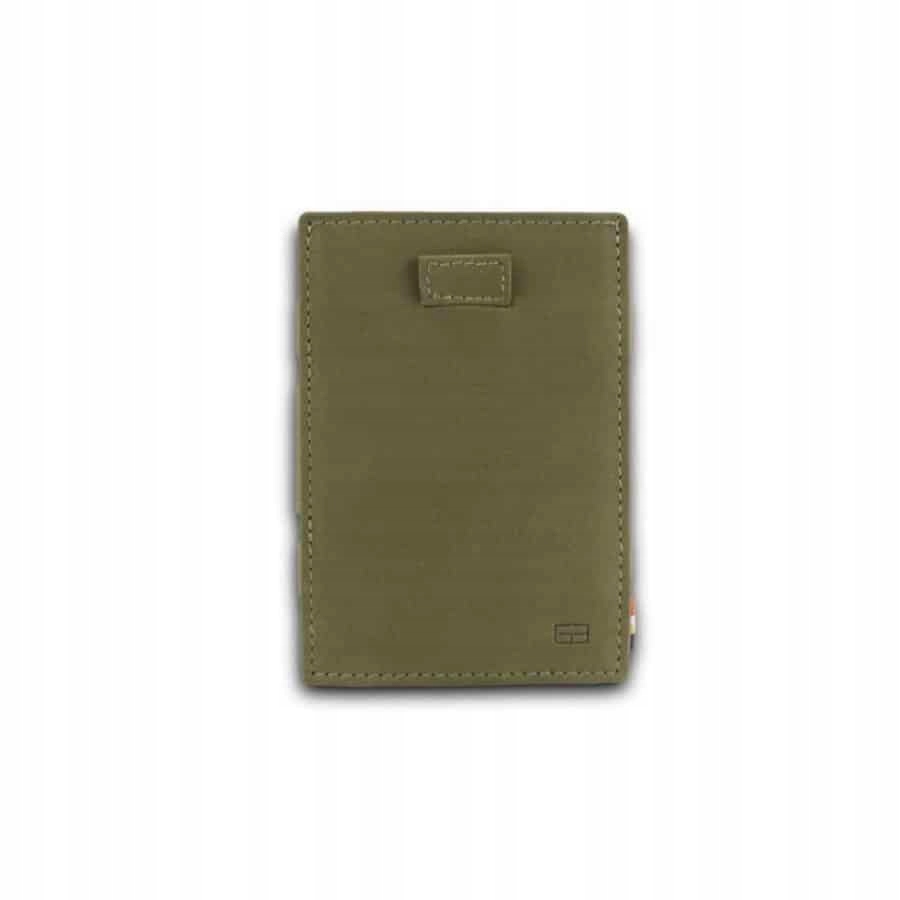 Kožená vysouvací peněženka s kapsou na mince Cavare Vintage Garzini Olive G