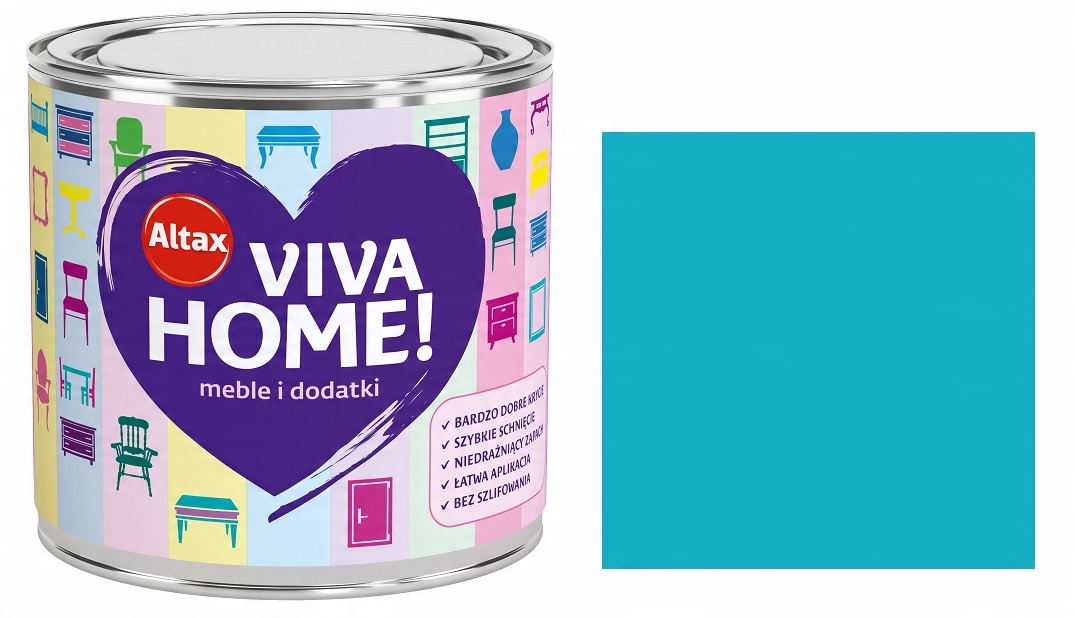 

Altax Viva Home 0,25L Beztroski Błękit Mat
