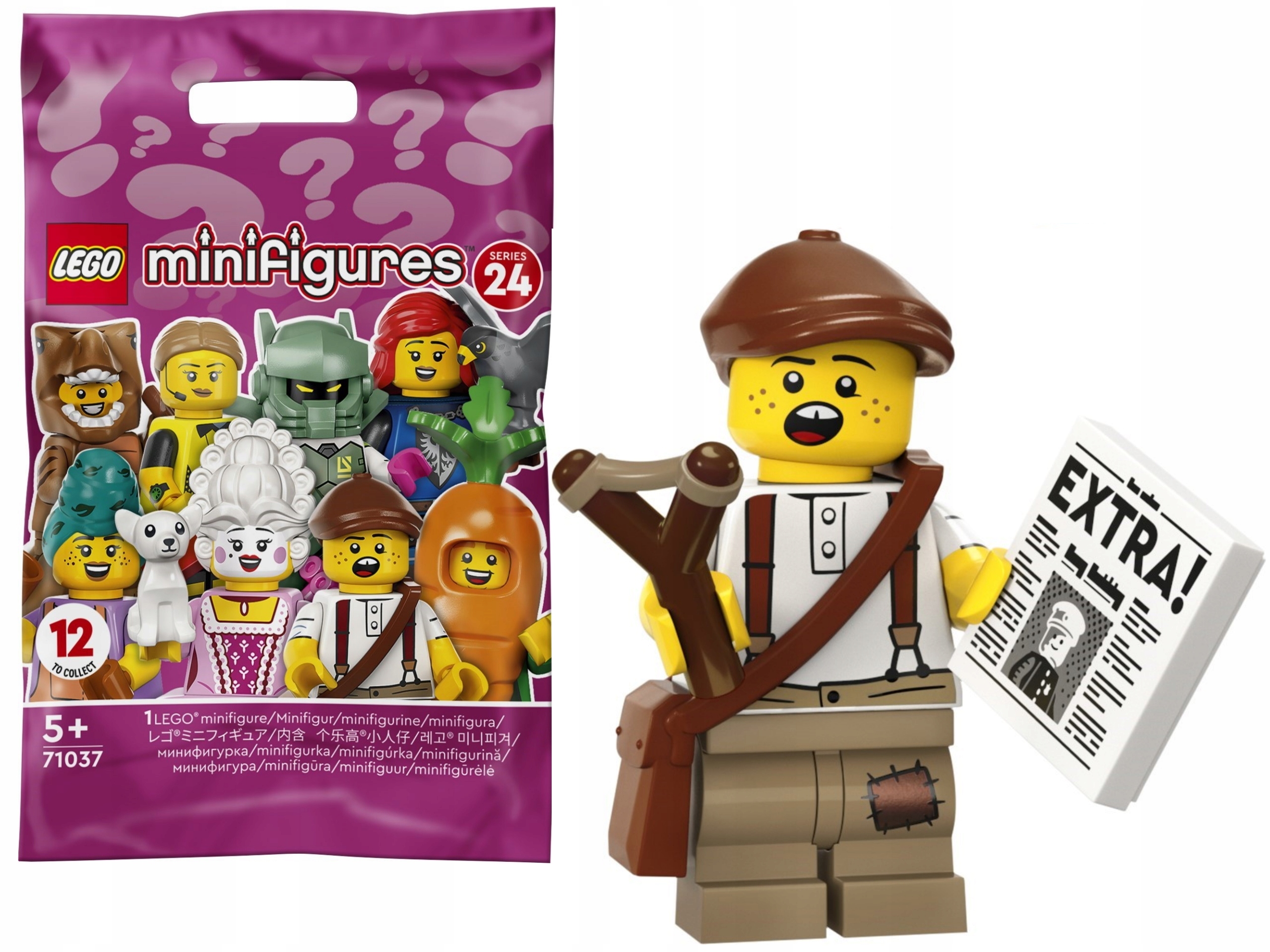 

Lego Minifig- Seria 24 Dzieciak Gazeciarz 71037