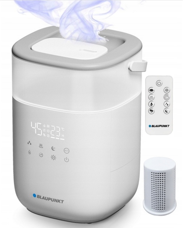 Nawilżacz z funkcją oczyszczania Blaupunkt AHS901 500ml/h Led 35dB Moc 225W