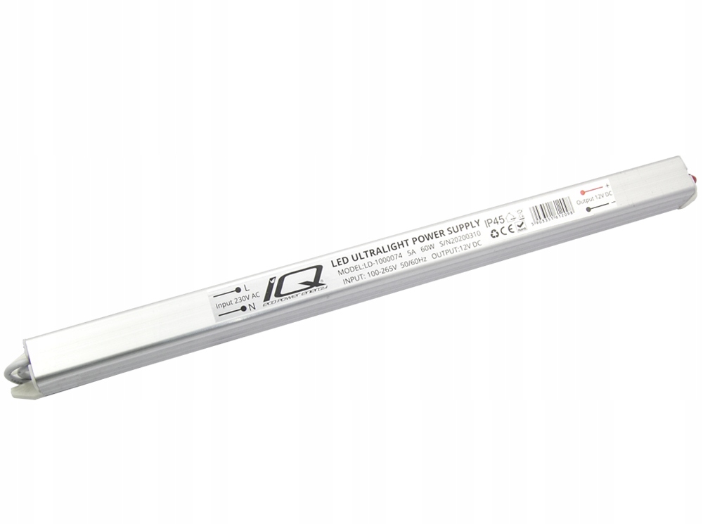 Zasilacz 12V 60W 5A ULTRA SLIM TAŚMY LED ULTRASLIM Typ zasilacz